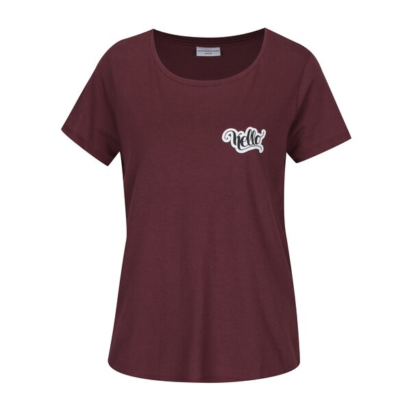 Tricou bordo print discret Jacqueline de Yong Marble