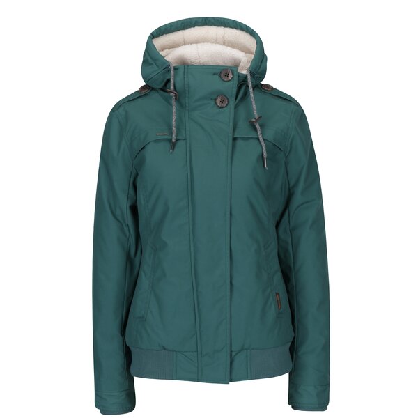 Geacă verde de iarnă cu glugă pentru femei - Ragwear Ewok