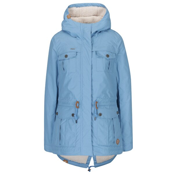 Geacă parka albastră cu buline Ragwear Laika Minidots