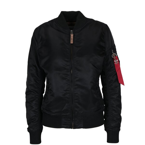 Geacă neagră bomber pentru femei ALPHA INDUSTRIES