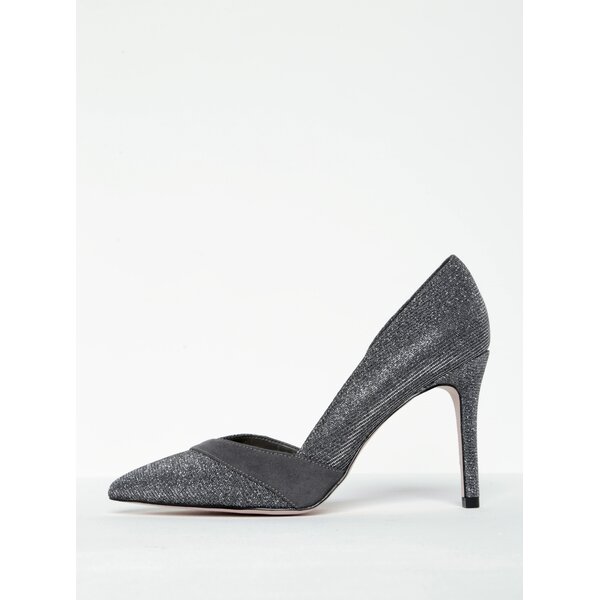 Pantofi stiletto gri strălucitor- Miss KG Cai