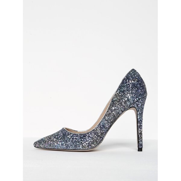 Pantofi stiletto cu paiete și vârf ascuțit - Miss KG
