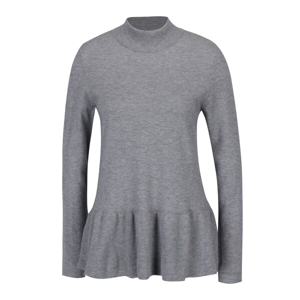 Bluză peplum gri tricotată fin - VERO MODA Sky