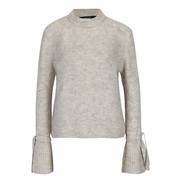 Pulover crem melanj cu mâneci clopot - VERO MODA Elina