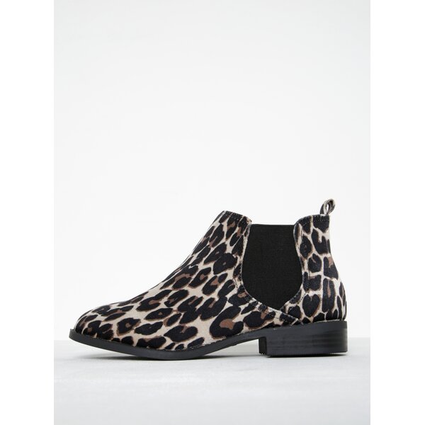 Botine Chelsea cu print leopard - Dorothy Perkins