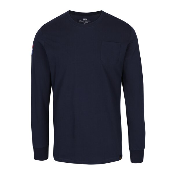 Bluză bleumarin cu aplicație și buzunar ALPHA INDUSTRIES