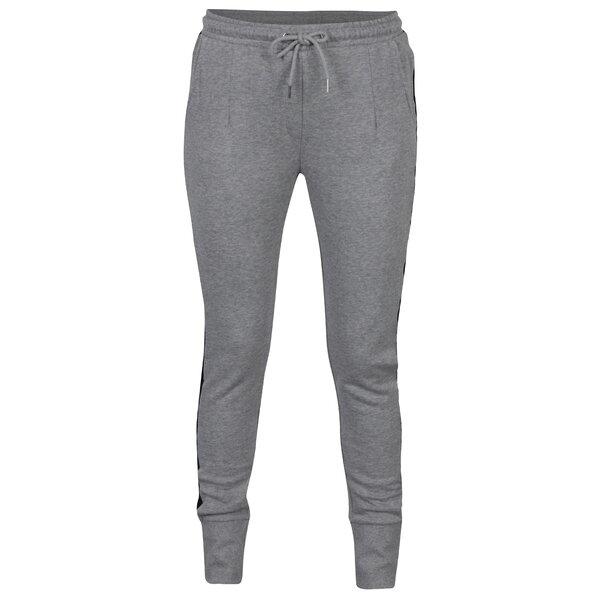 Pantaloni sport gri melanj cu vipușcă - VERO MODA Aida