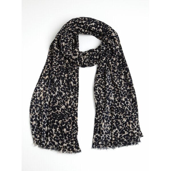 Eșarfă animal print crem & maro - VERO MODA Katrine