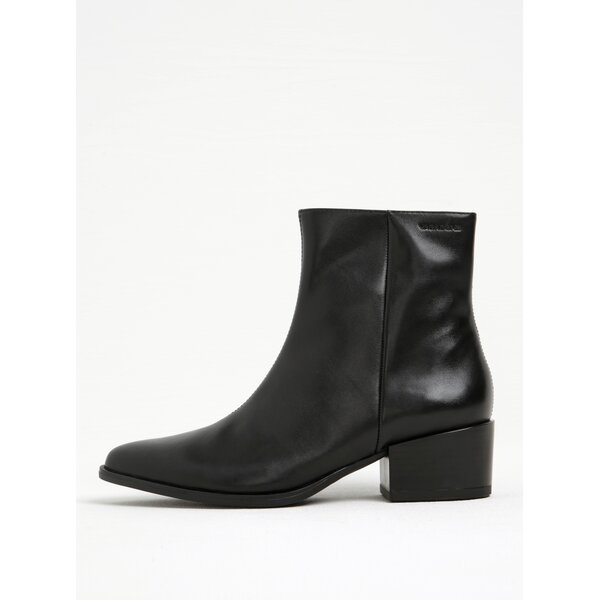 Botine negre din piele Vagabond Marja