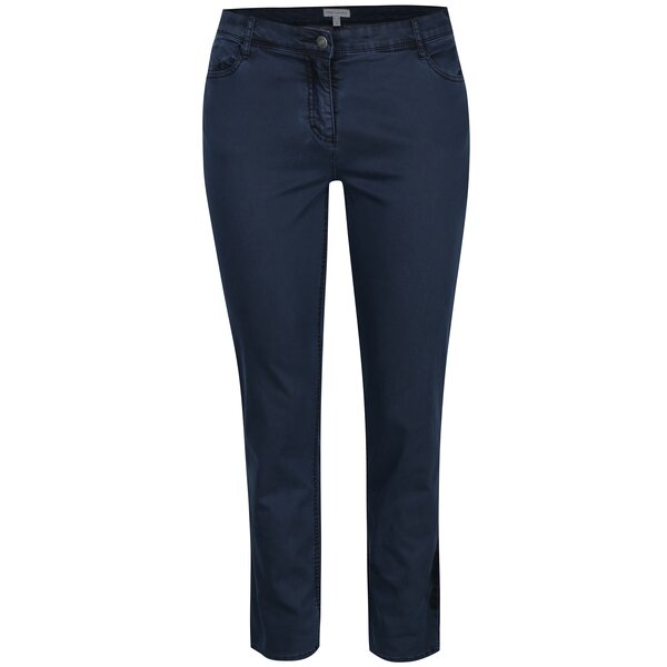 Blugi regular bleumarin cu talie medie - Gina Laura