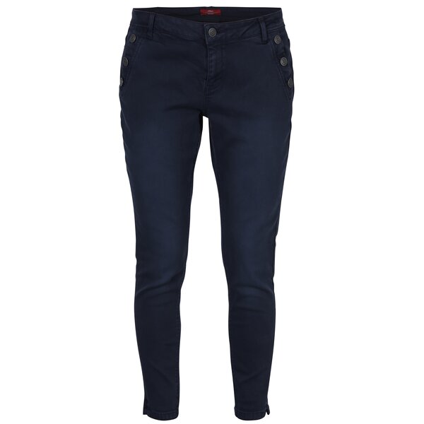 Blugi slim fit cropped bleumarin pentru femei - s.Oliver
