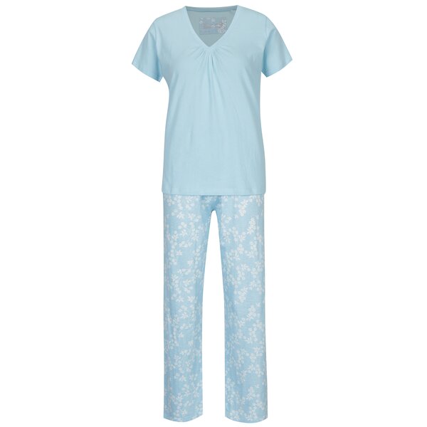 Pijama albastră cu print floral pentru femei M&Co