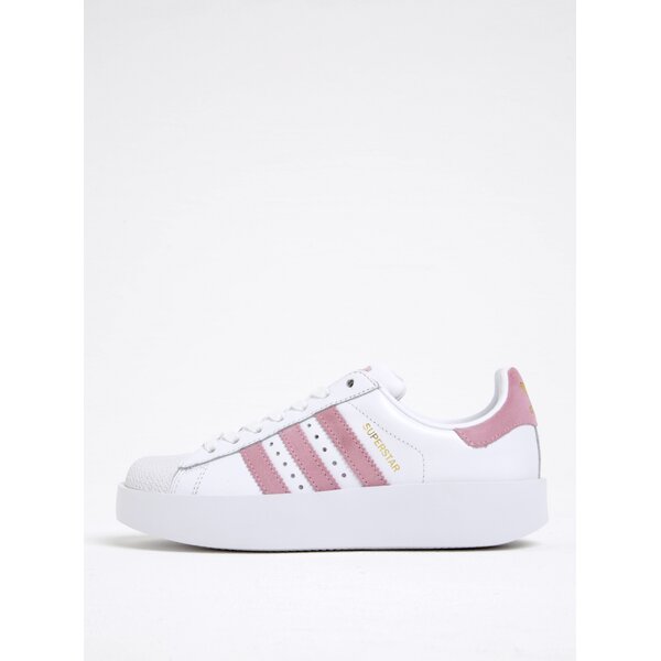 Pantofi sport din piele cu platformă pentru femei adidas Originals Superstar