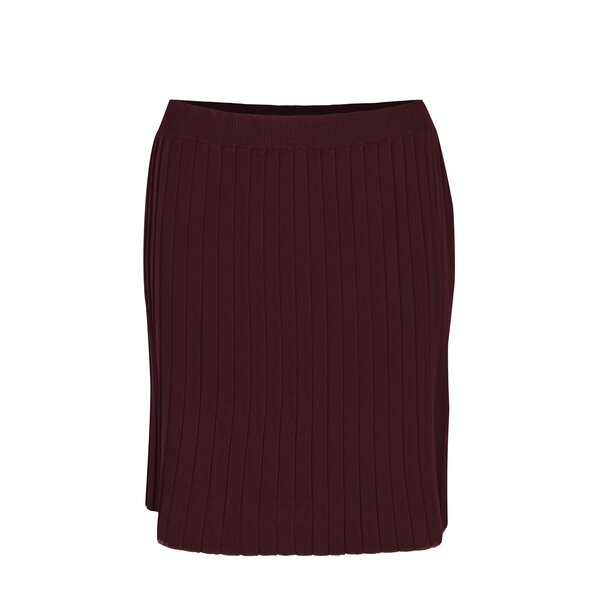 Fustă bordo cu pliuri VILA Plissani