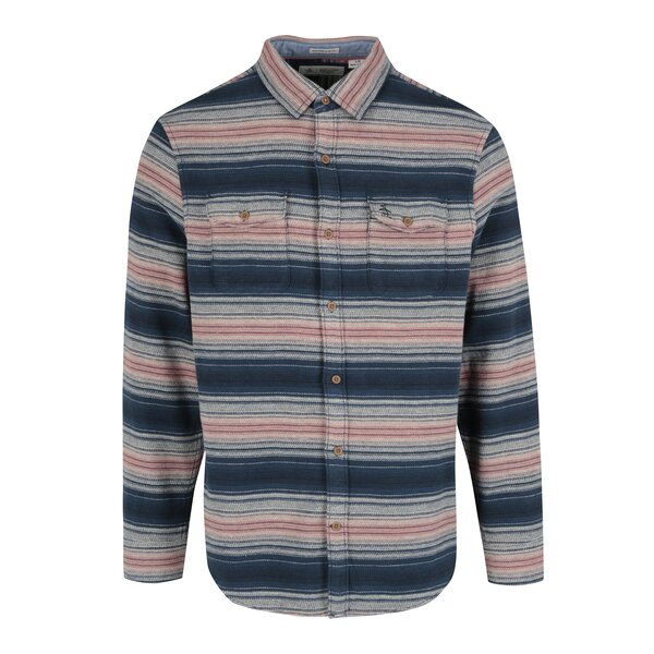 Cămașă bleumarin & roz slim fit din flanelă Original Penguin