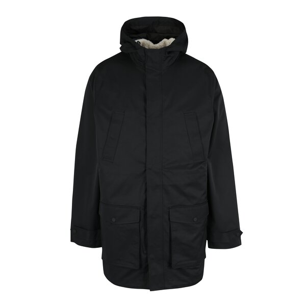 Geacă neagră impermeabilă cu vestă detașabilă 2 in 1 Original Penguin