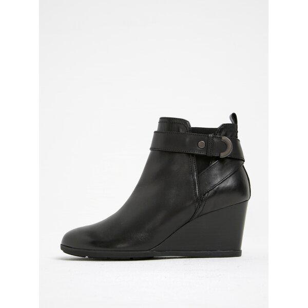 Botine negre wedge Geox Inspirat D