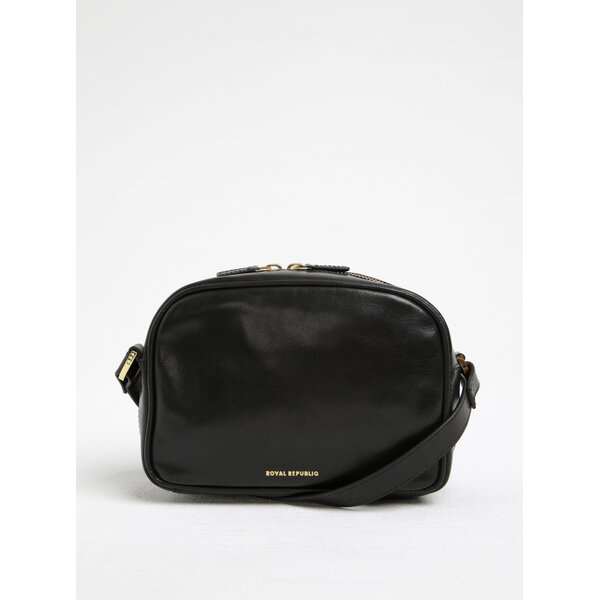 Geantă neagră crossbody din piele cu detalii metalice Royal RepubliQ