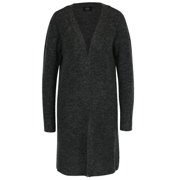 Cardigan lung gri închis ONLY Meredith