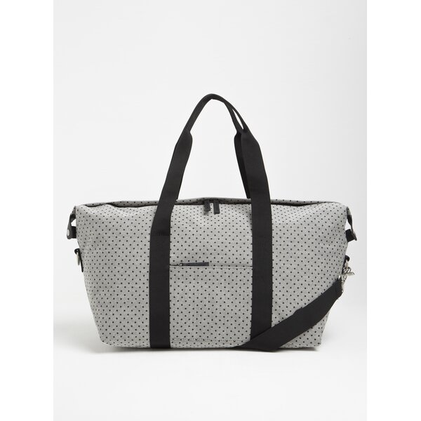 Geantă sport gri cu print buline Enter Holdal Tote