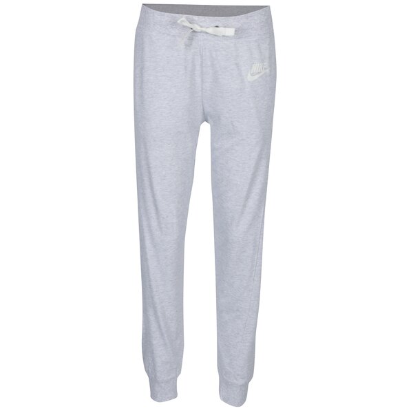Pantaloni sport gri melanj pentru femei Nike Sportswear Gym