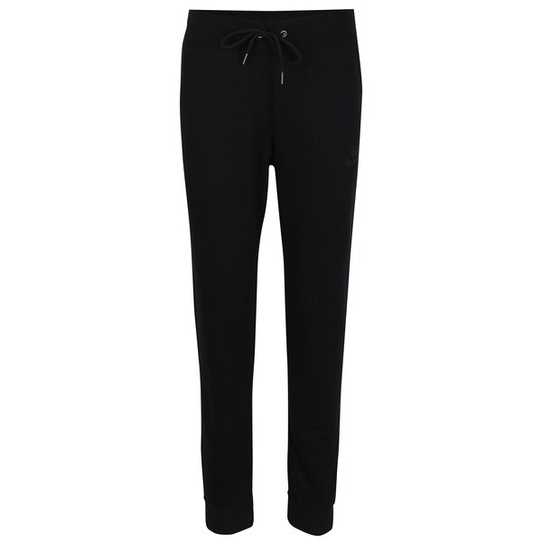 Pantaloni sport negri cu șnur în talie Nike Sportswear Modern