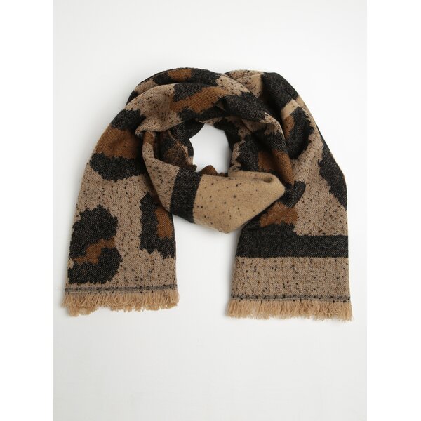 Eșarfă animal print cu frajuri VERO MODA Marah