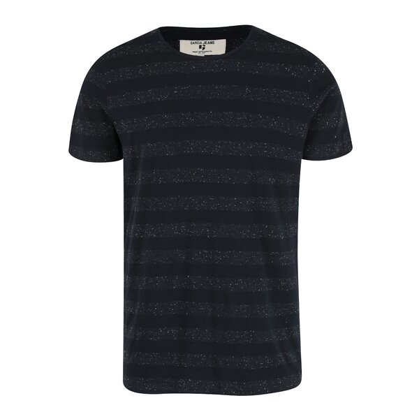 Tricou bleumarin cu print pentru barbati Garcia Jeans
