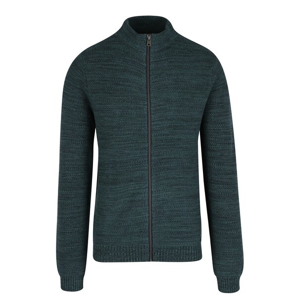 Cardigan turcoaz cu fermoar pentru barbati Garcia Jeans