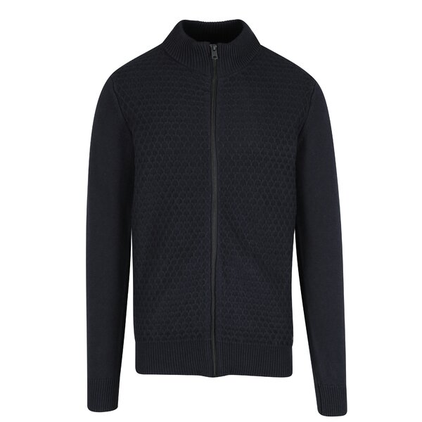 Cardigan bleumarin din amestec de lana pentru barbati Garcia Jeans