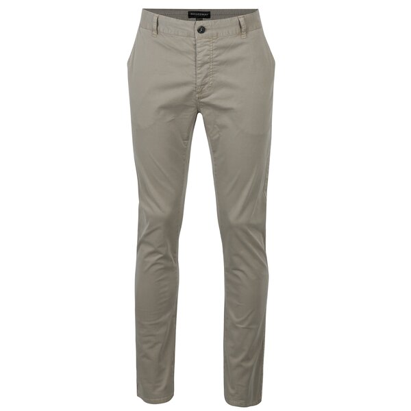 Pantaloni drepți bej Broadway Wayne