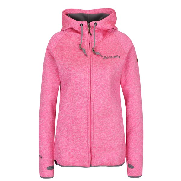 Hanorac roz cu print logo MEATFLY Gema
