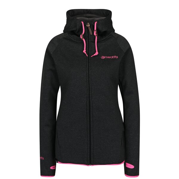 Hanorac gri cu print logo MEATFLY Gema
