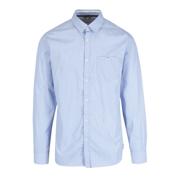 Cămasă bleu cu print slim-fit Selected Homme Xoneterra