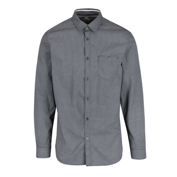 Cămașă bleumarin cu print slim-fit Selected Homme Xoneterra