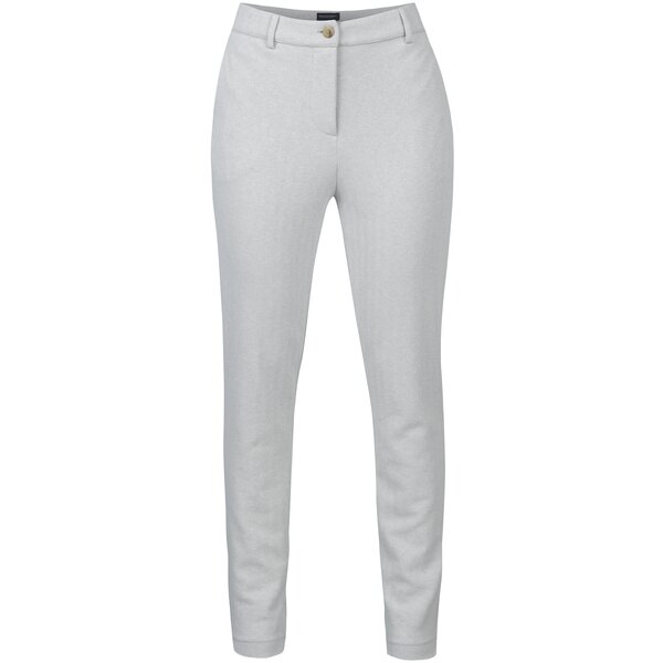 Pantaloni gri deschis cu model chevron Broadway Melena
