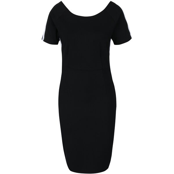 Rochie neagră din amestec de mătase Broadway Mable