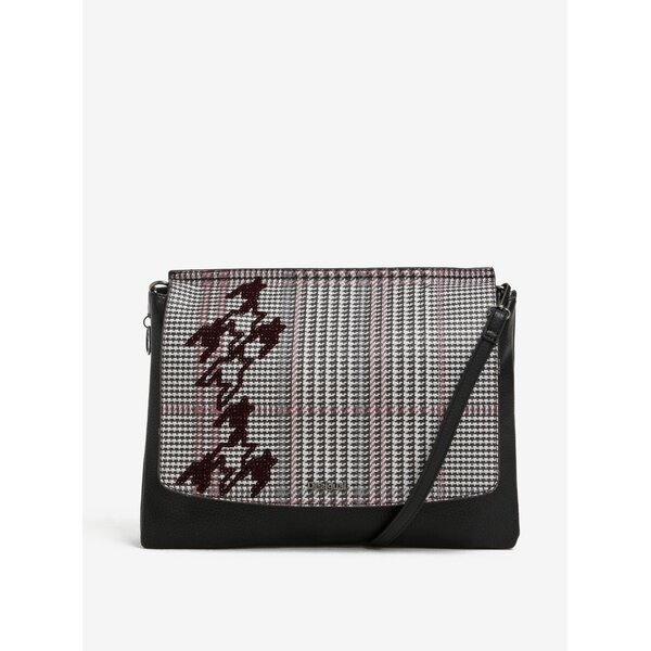 Geantă crossbody neagră cu baretă detașabilă - Desigual Amberes Maxi Climber