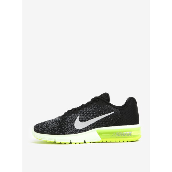 Pantofi sport negru cu gri de alergat pentru bărbați Nike Air Max Sequent