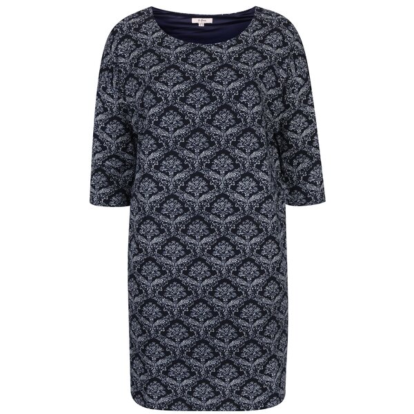 Rochie bleumarin cu print LA Lemon