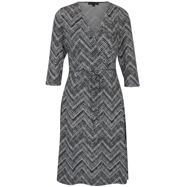 Rochie suprapusă cu print alb negru Smashed Lemon