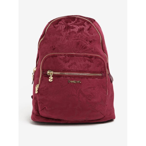 Rucsac bordo texturat Desigual Lima Velvety