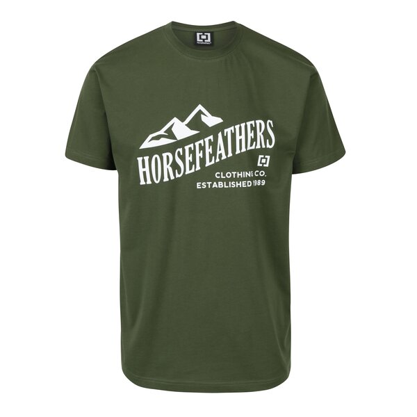 Tricou verde pentru bărbați Horsefeather Ripple