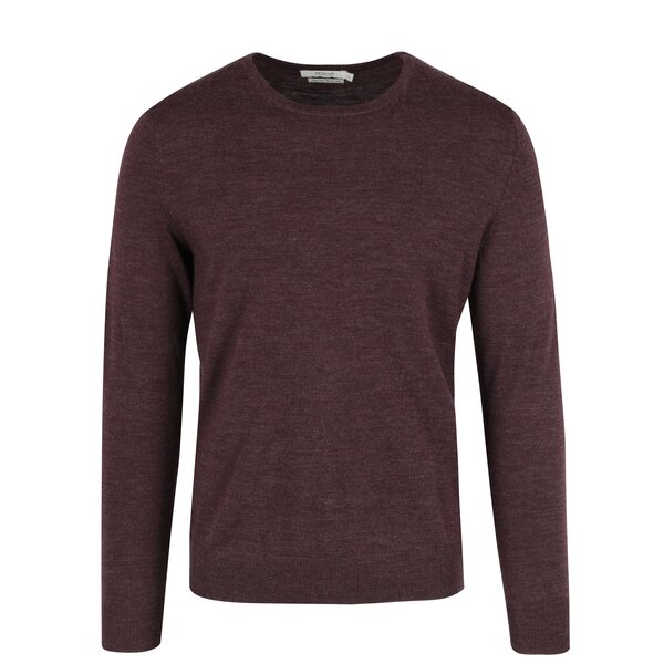 Pulover bordo din lână Jack & Jones Premium Mark