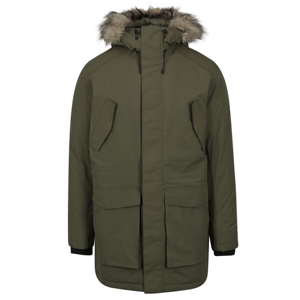 Geacă parka khaki impermeabilă Jack & Jones Meyland
