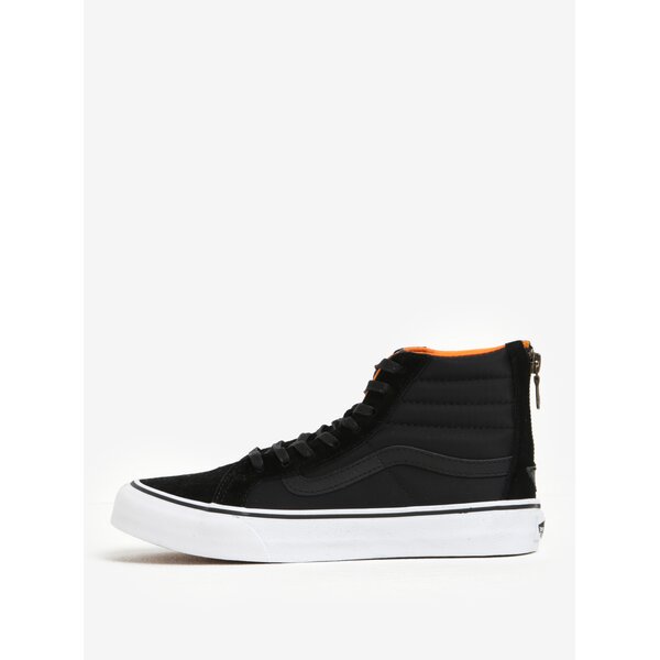 Pantofi sport înalți din piele și textil pentru femei - VANS SK8-Hi
