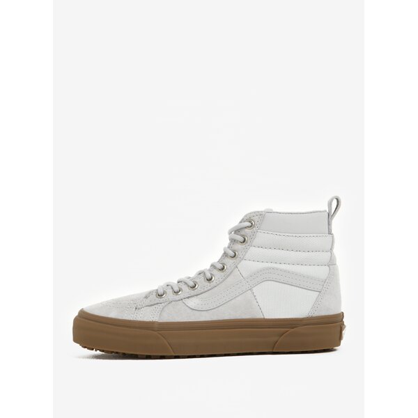 Pantofi sport înalți gri din piele întoarsă pentru femei - VANS SK8-Hi 46