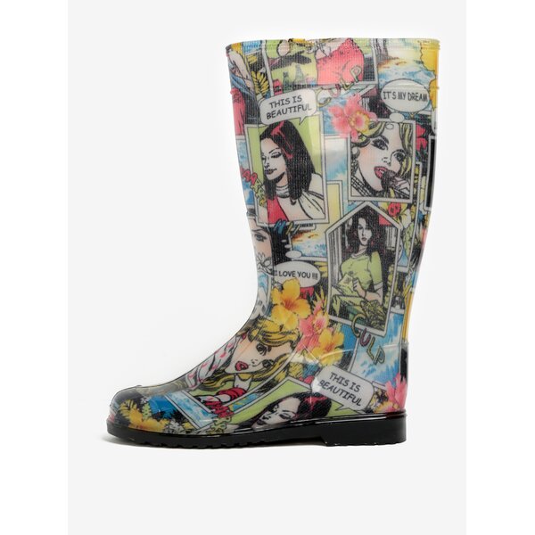 Cizme de ploaie cu print pop art - Oldcom Rain