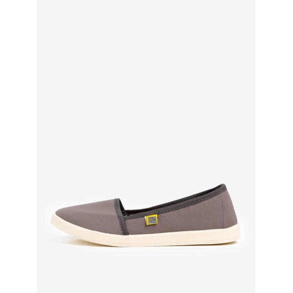 Pantofi slip on gri din material textil Oldcom Canvas