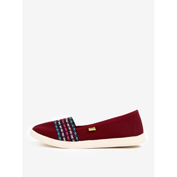 Pantofi bordo slip on cu model Oldcom Mania